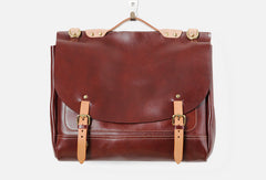 Handmade Leather backpack bag shoulder bag black brown for unisex leather messenger bag