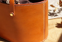 Handmade Leather bucket bag shopper bag for women leather handbag - EverHandmade