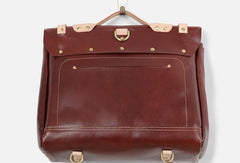 Handmade Leather backpack bag shoulder bag black brown for unisex leather messenger bag