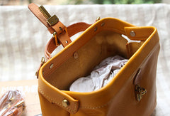 Handmade Leather doctor bag for women leather shoulder bag crossbody bag