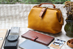 Handmade Leather doctor bag for women leather shoulder bag crossbody bag