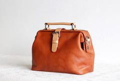 Handmade Leather doctor bag for women leather shoulder doctor bag crossbody bag