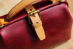 Handmade Leather doctor bag for women leather shoulder bag crossbody bag
