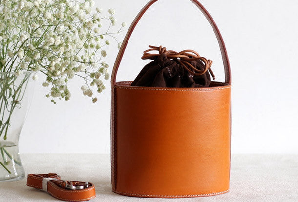 Handmade bucket bag deals