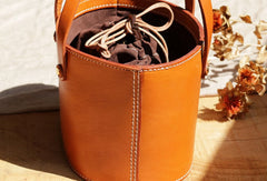 Handmade Leather bucket bag shopper bag for women leather handbag - EverHandmade