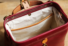 Handmade Leather doctor bag for women leather shoulder bag crossbody bag