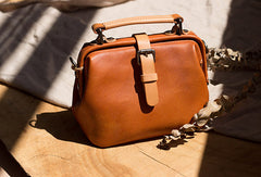 Handmade Leather doctor bag for women leather shoulder doctor bag crossbody bag - EverHandmade
