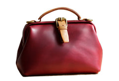 Handmade Leather doctor bag for women leather shoulder bag crossbody bag
