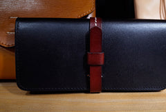 Handmade Womens leather bifold clutch Wallets long wallet clutch for women - EverHandmade