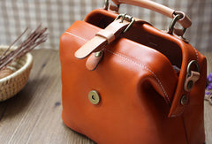 Handmade Leather doctor bag for women leather shoulder doctor bag crossbody bag - EverHandmade