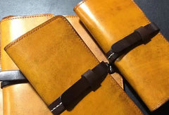 Handmade Womens leather bifold clutch Wallets long wallet clutch for women - EverHandmade