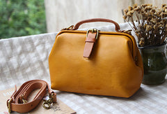 Handmade Leather doctor bag for women leather shoulder bag crossbody bag