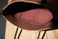Handmade Leather big handbag dark coffee brown for women leather shoulder bag
