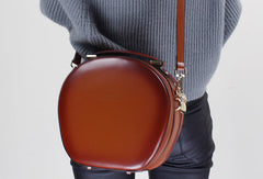 Leather handbag shoulder bag brown black for women leather crossbody bag - EverHandmade