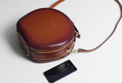 Leather handbag shoulder bag brown black for women leather crossbody bag - EverHandmade