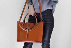 Leather handbag shoulder bag brown black Gray Red for women leather crossbody bag