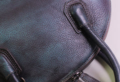 Handmade Leather handbag shoulder bag brown purple for women leather crossbody bag - EverHandmade