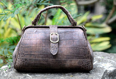 Handmade vintage shoulder bag small doctor bag handbag for women