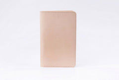 Handmade women long leather passport wallet beige vintage brown black green - EverHandmade