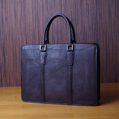 Handmade leather men vintage Briefcase messenger large vintage shoulder laptop bag vintage bag
