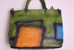 Handmade Leather handbag shoulder bag for women leather shopper bag