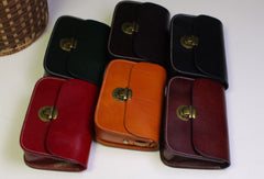 Handmade Leather shoulder bag black vintage for women leather crossbody bag - EverHandmade