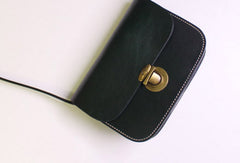 Handmade Leather shoulder bag black vintage for women leather crossbody bag - EverHandmade
