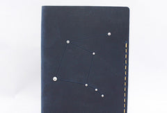 Handmade Leather passport wallet purse women billfold wallet constellation