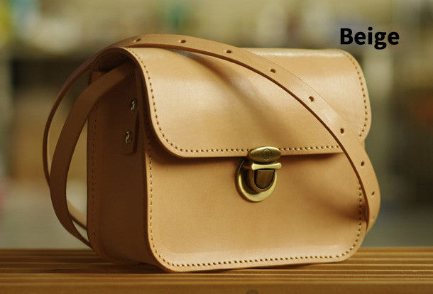 Leather Minimal Box Crossbody Bag, Handbag, Shoulder Bag, Purse, Gift for Her, Box Bag Vintager Trendy Designer Bags Handmade Lock Bag