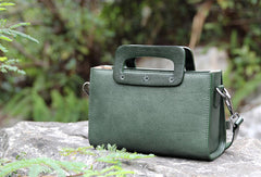 Handmade vintage satchel leather crossbody bag shoulder bag handbag for women - EverHandmade