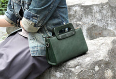 Handmade vintage satchel leather crossbody bag shoulder bag handbag for women - EverHandmade