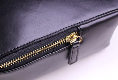 Handmade Leather Cube bag shoulder bag black for women leather crossbody bag - EverHandmade