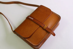 Handmade Leather satchel bag shoulder bag black red for women leather crossbody bag