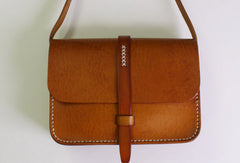 Handmade Leather satchel bag shoulder bag black red for women leather crossbody bag