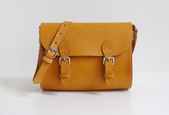 Handmade Leather school shoulder bags small leather crossbody bags for women
