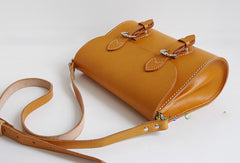 Handmade Leather school shoulder bags small leather crossbody bags for women - EverHandmade