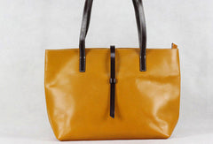 Handmade Leather bag tote shoulder bag black for women leather tote bag