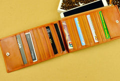 Handmade long wallet leather zip men brown Black vintage clutch card wallet for men - EverHandmade