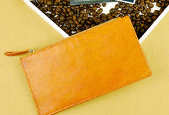 Handmade long wallet leather zip men brown Black vintage clutch card wallet for men - EverHandmade