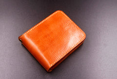 Handmade billfold leather wallet men biker chain trucker leather billfold wallet for men him - EverHandmade