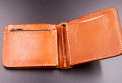 Handmade billfold leather wallet men biker chain trucker leather billfold wallet for men him - EverHandmade