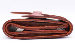 Handmade Leather billfold wallet purse women small wallet vintage cute
