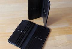Handmade vintage purse leather wallet long phone wallet clutch wallet beige women men - EverHandmade