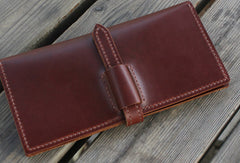 Handmade womens leather wallet long wallet clutch wallet for women - EverHandmade