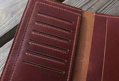 Handmade womens leather wallet long wallet clutch wallet for women - EverHandmade
