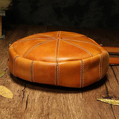 Green Round Leather Purse Leather Circle Purse - Annie Jewel