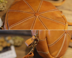 Round Shaped Purses Leather Circle Bag Round Crossbody Purse - Annie Jewel