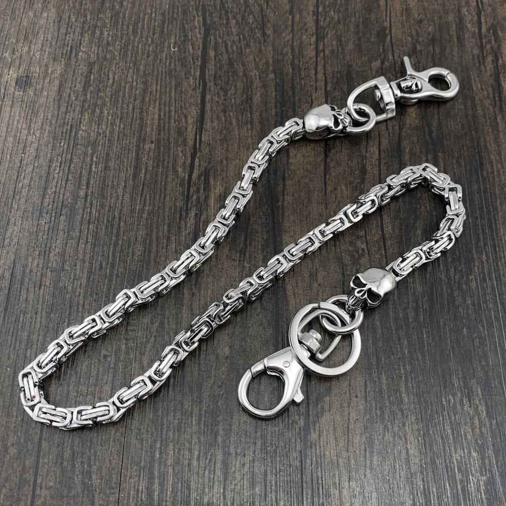 29'' SOLID STAINLESS STEEL BIKER SILVER Gold WALLET CHAIN LONG PANTS C