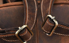 Vintage Leather Brown Mens Backpack School Backpack Travel Backpack Bags for Men