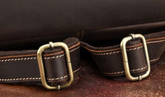 Vintage Leather Coffee Mens Backpack Satchel Backpack Travel Backpack Bags for Men